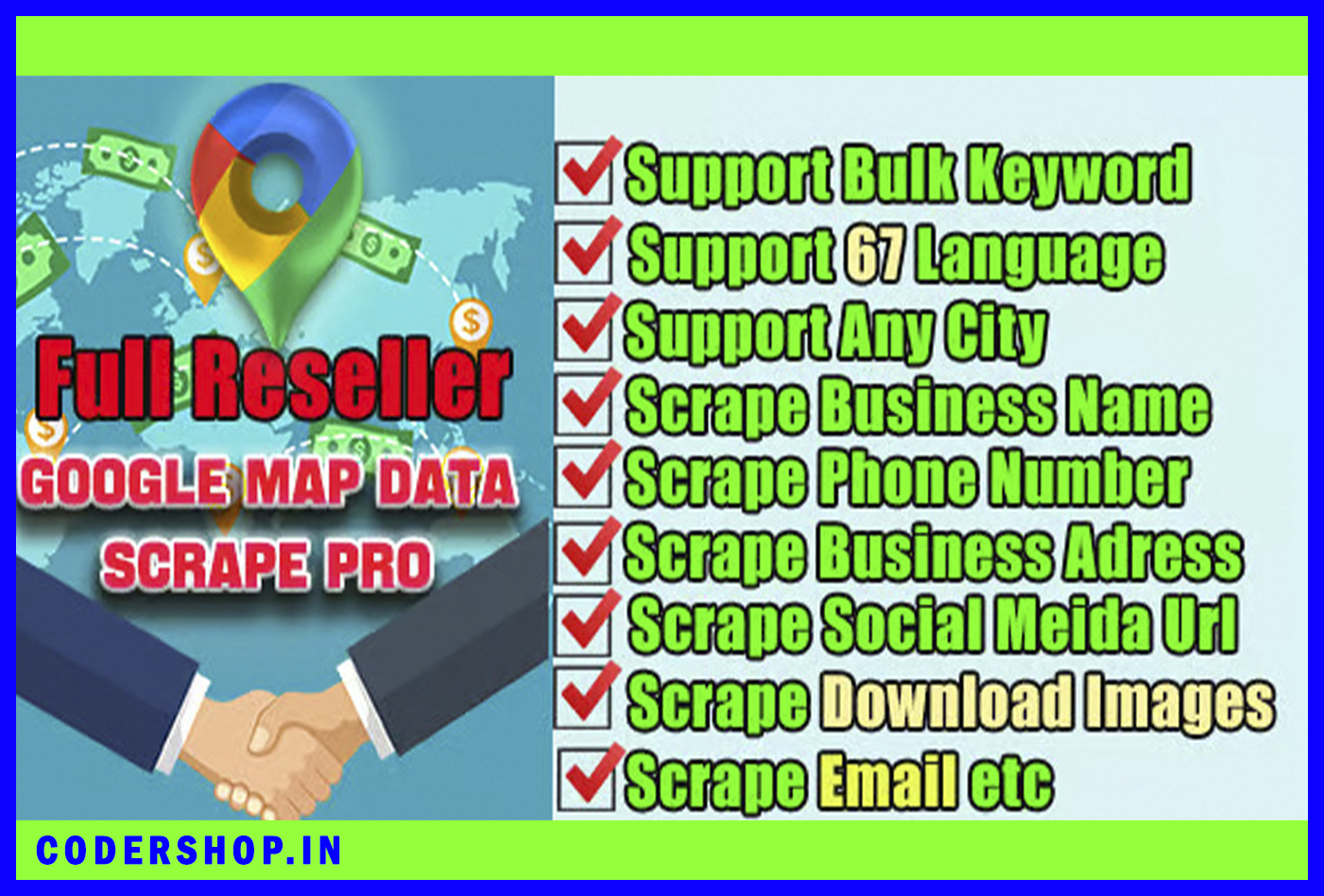 Google Map Data Extractor Pro with Multi-Language-Full Reseller