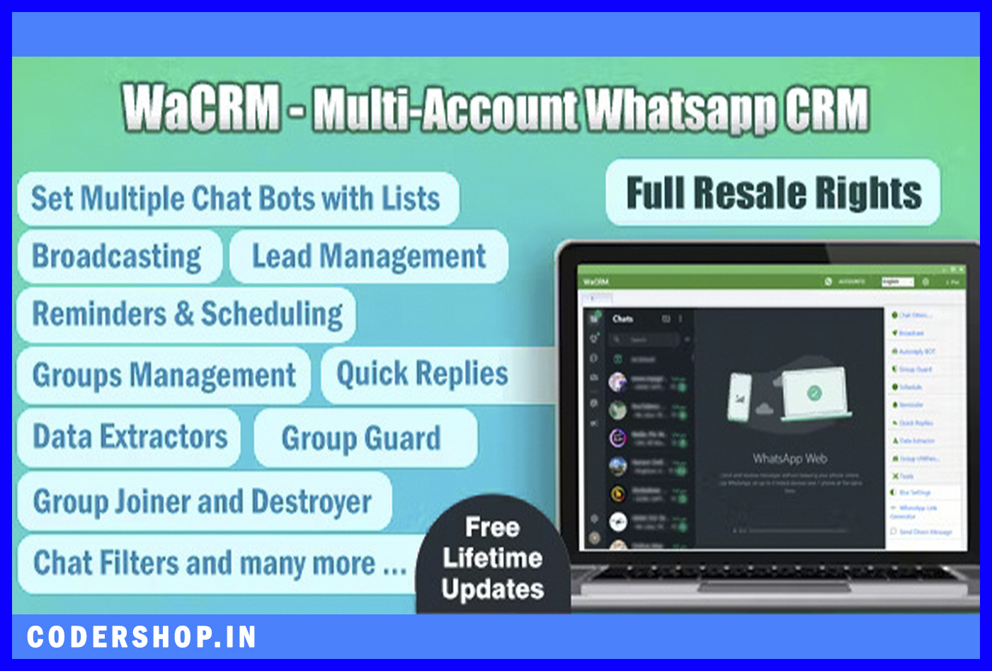 WaCRM - Multi-Account WhatsApp CRM